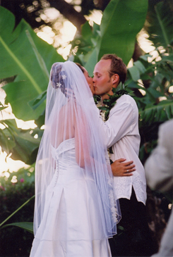 Wedding ceremony next to the beach